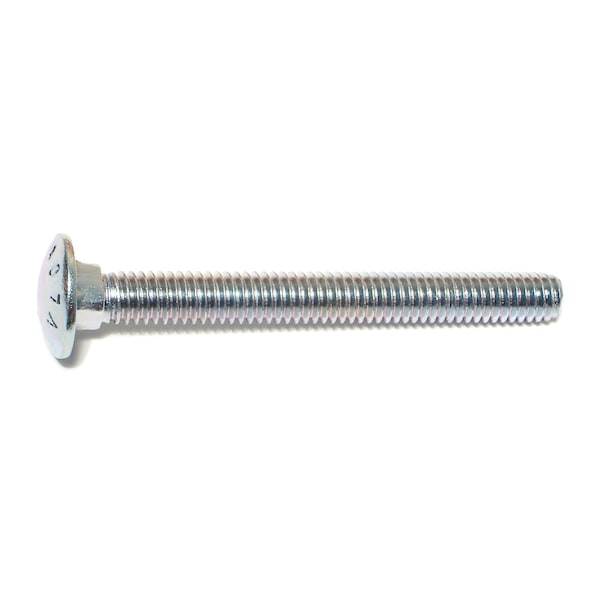 Midwest Fastener Carriage Bolt, Square Neck, 18 (Coarse), 3 in L, Steel, Zinc Plated, 100 PK 01080 - main